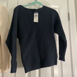 Size XS  polo navy sweater. Thick sweater